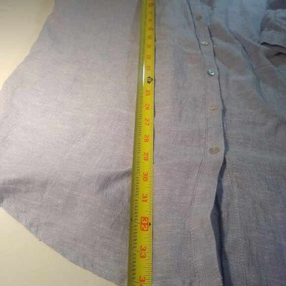 Tahari  L   women's tunic button down  lavender - Picture 8 of 11